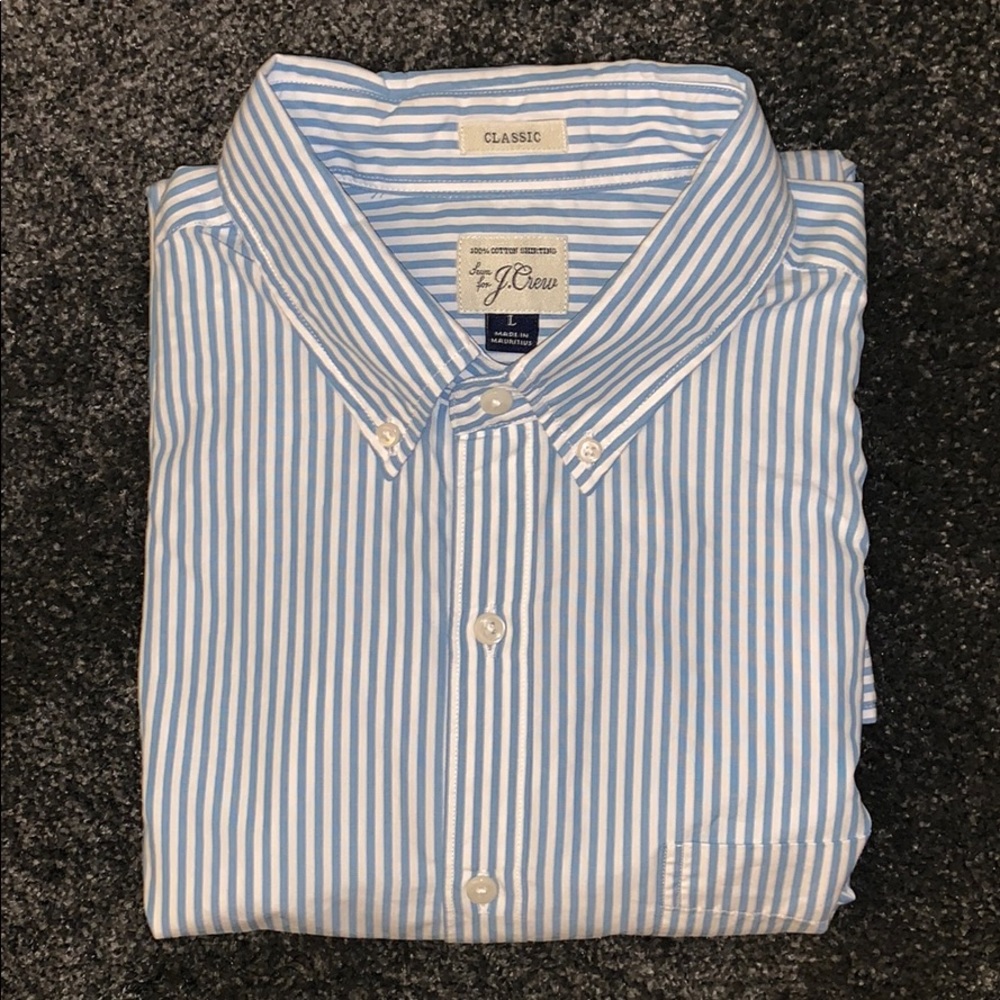 J. Crew striped button down shirt